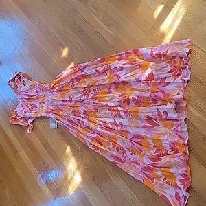 NWT Anthropologie Able The Label Smocked Gemini Multi Colored Maxi Dress…